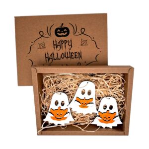 Geist mit Kürbis 3er Pack