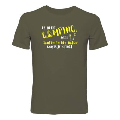 "Es heißt Camping" T-Shirt – Bild 3