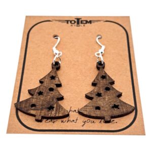 Weihnachtsbaum-Ohrringe